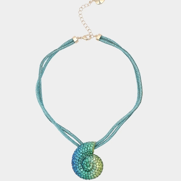 Betsey Johnson Jewelry - Betsey Johnson Mermaid Jewels Shell Multi Row Conch Necklace